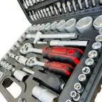 Куфар с инструменти Stahl mayer 108 части + Подарък – USB Фенер