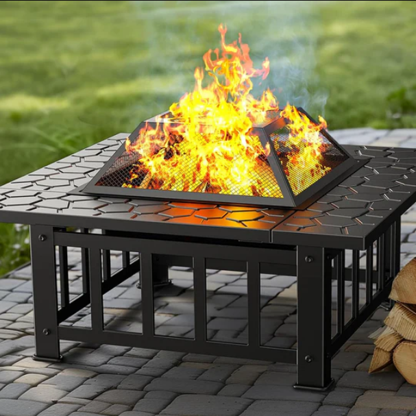 Нова 3в1 маса ‘Fire Pit’ – барбекю – BBQ, камина, ледарка
